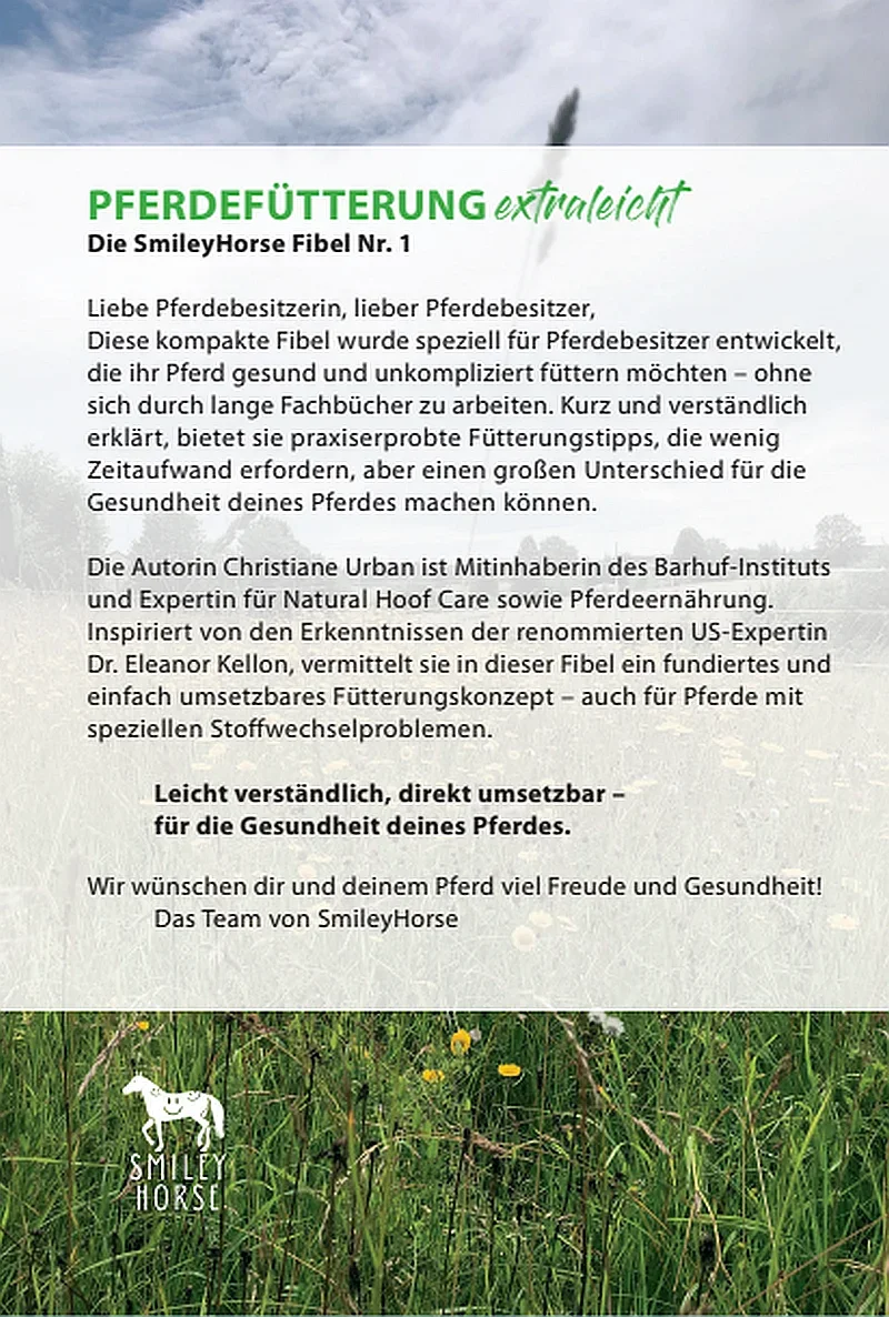 Rückseite Pferdefütterung extraleicht
